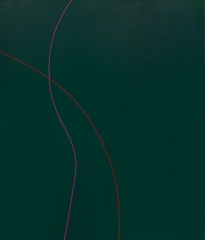 Virginia Jaramillo, Untitled (1971). Acrylic on canvas. 213.5 x 183 cm.