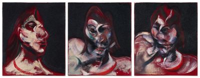 Francis Bacon, Three Studies for Portrait of Henrietta Moraes (1963). Oil on canvas. Estimate in excess of £30 million. London: Contemporary Evening Sale, 14 October.