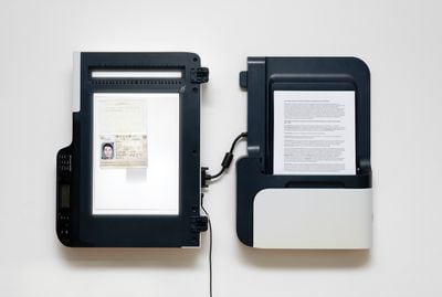 Emilie Brout et Maxime Marion, _Nakamoto (The Proof) _(2014–2018). Passport scan, .jpg file, 2506 x 3430 px.
