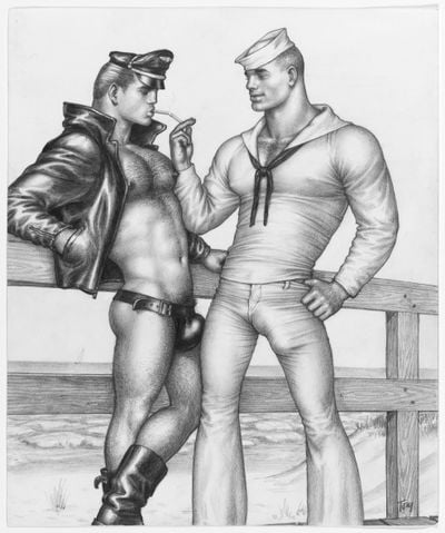 Tom of Finland, Untitled (1962). San Francisco Museum of Modern Art, Gift of Tom Nicoll. © Tom of Finland Foundation.