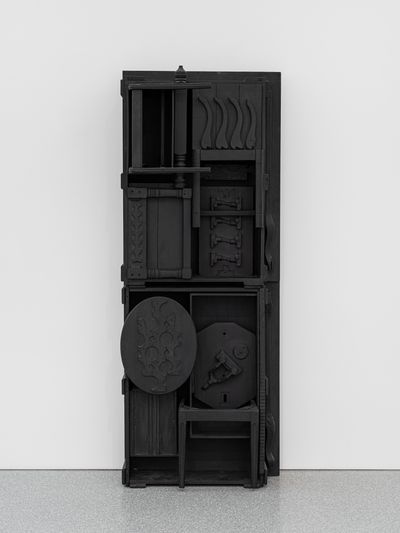Louise Nevelson, Untitled (c.1973). Painted wood construction. 238.4 x 92.1 x 39.4 cm.