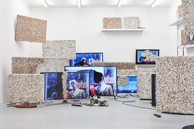 Laura Yuile, Heavy View (2019). Installation with digital video. Photo: Tom Carter.