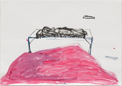 Tracey Emin, The Next Journey (2023). Acrylic on paper, 70 x 100 cm.