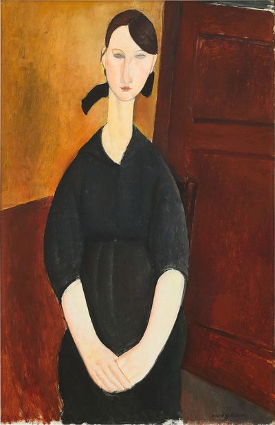 Amedeo Modigliani, Paulette Jourdain (ca. 1919). Oil on canvas. 100.3 x 65.4 cm.