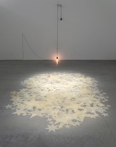 Shilpa Gupta, 'Stars on Flags of the World' series (2012/2023). Stars cast in wax in proportion to the volume of artist's body. Exhibition view: I did not tell you what I saw, but only what I dreamt, Amant, New York (21 October 2023–28 April 2024).