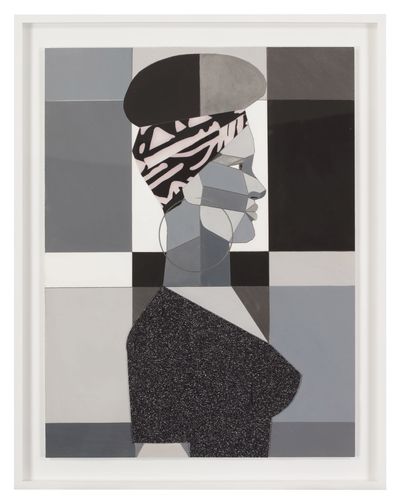 Derrick Adams, Woman in Grayscale (Alicia) (2017). Giclée print. 61 x 45.7 cm. The Dean Collection.