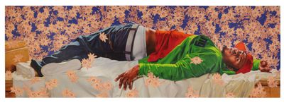 Kehinde Wiley, Femme piquée par un serpent (2008). © Kehinde Wiley.