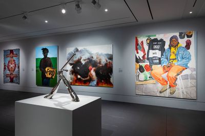 Exhibition view: Giants: Art from the Dean Collection of Swizz Beatz and Alicia Keys, Brooklyn Museum, New York (10 February–7 July 2024).