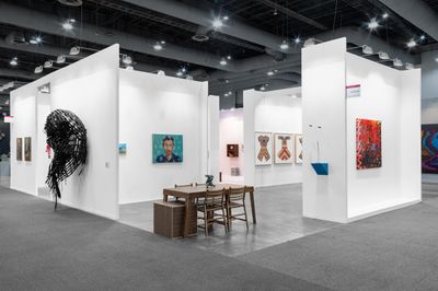 Exhibition view: kurimanzutto booth, Zona Maco 2024, Mexico City (7–11 February 2024).