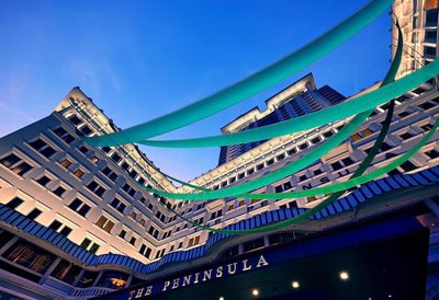 Rendering of Kingsley Ng's Esmeralda on the façade of the Peninsula Hotel.