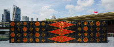 Exhibition view: GLISTEN with Songket patterns, National Gallery Singapore (14 June 2024–30 March 2025).