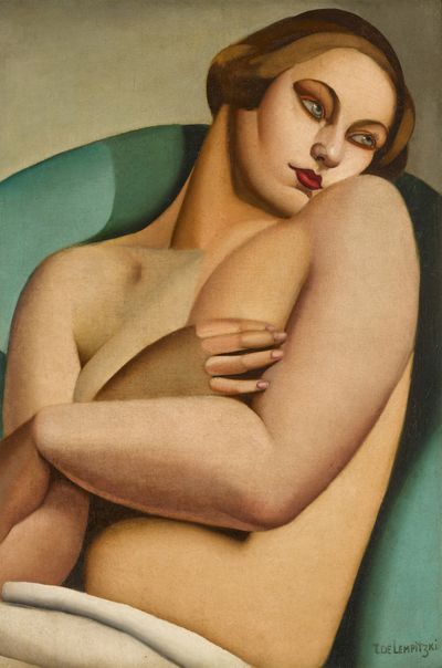 Tamara de Lempicka’s Nu adossé I (1925). Oil on canvas. 81 x 54.3 cm.