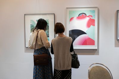 Aki Gallery's booth with works by Yang-Tsung Fan.