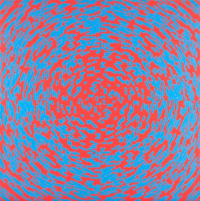 François Morellet, Random Distribution of 40,000 Squares Using the Odd and Even Numbers of a Telephone Directory (1960). Oil on canvas. 103 x 103 cm. Collection The Museum of Modern Art (MoMA), New York, Enid A. Haupt Fund.