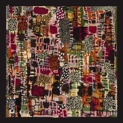 Naomi Hobson, WUUKANTA: Life On the River (2024). Synthetic polymer on linen.
