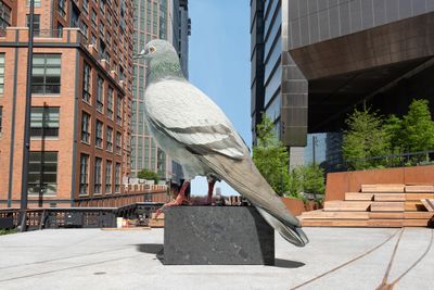 Iván Argote, Dinosaur (2024) Rendering. A High Line Plinth commission. On view October 2024–Spring 2026.