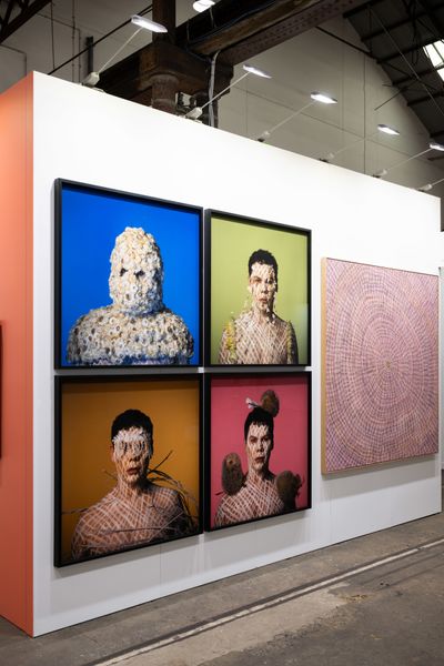 A view of Michael Reid's booth at Sydney Contemporary 2024.