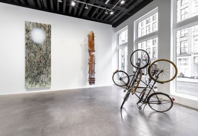 Installation view, Your Patience is Appreciated: An Inaugural Show at MarianGoodman Gallery, New York, 2024.