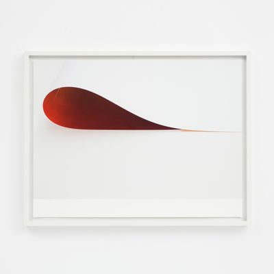 Wolfgang Tillmans: paper drop (reversed) II (2011). Ed.1/10, 30.5 x 40.6 cm. Framed inkjet print on paper.