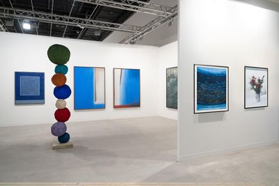 Galerie Isa’s booth at Abu Dhabi Art 2024.