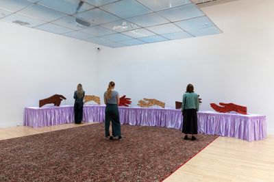 Exhibition view: Jasleen Kaur, Alter Altar, Tramway, Glasgow (31 March–8 October 2023).