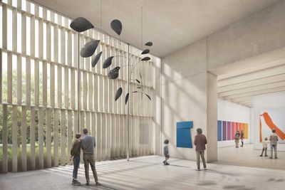Interior rendering of The Metropolitan Museum of Art’s Tang Wing. Visualisation by