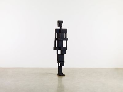 Antony Gormley, State VIII (2012). Cast iron. 190 x 43.5 x 34 cm.