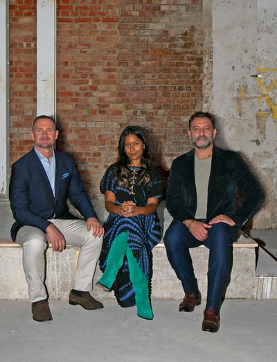 Left to right: Ames Yavuz CEO Glen Ames, managing director Ananya Mukhopadhyay, and founding director Can Yavuz.