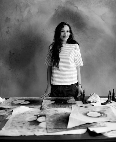 Tatiana Trouvé in her studio.