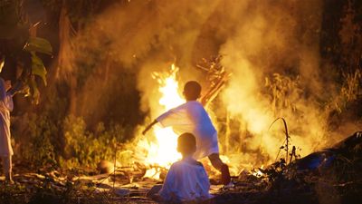 Korakrit Arunanondchai & Alex Gvojic, Songs for Living (2021) (still).
