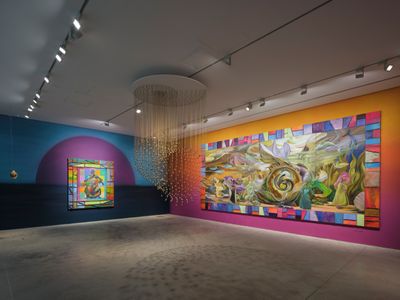 Exhibition view: Zadie Xa with Benito Mayor Vallejo, Moonlit Confessions Across Deep Sea Echoes: Your Ancestors Are Whales, and Earth Remembers Everything (2025).