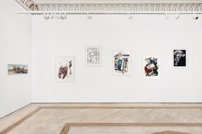 Exhibition view: Cesar Santos, Manuscripts, Robilant+Voena, London (28 February–25 April 2025).