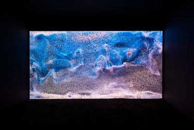 Refik Anadol, Machine Hallucinations - NYC Fluid Dreams A (2019).