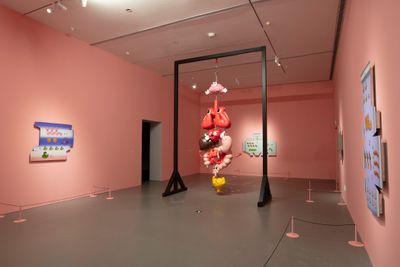展览现场："有情世界：陆平原个展"，上海宝龙美术馆，上海（2020年11月6日至12月13日）。图片提供：没顶画廊。