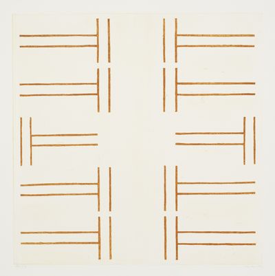 Kim Lim, Jaune Foncé Aquatint (1972). Intaglio print on paper. 22.5 x 22.5 cm.