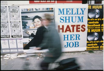 Ken Lum, poster version for Rotterdam of Melly Shum Hates Her Job (1989).