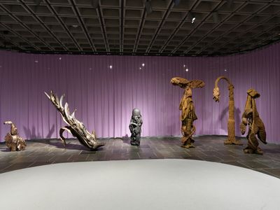 Exhibition view: Mrinalini Mukherjee: Phenomenal Nature, The Met Breuer, New York (4 June–29 September 2019).