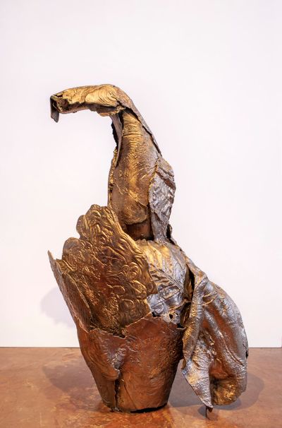 Mrinalini Mukherjee, Cluster V (2008). Bronze. 94 x 63.5 x 45.7 cm.