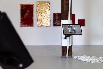 Exhibition view: 2020 NSW Visual Arts Emerging Fellowship, Artspace, Sydney (14 March–8 June 2020).