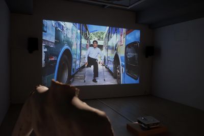 Hsu Che-Yu, Single Copy (2019). Video installation. 21 min 17 sec. Exhibition view: Artificial Unit, TheCube Project Space, (22 February–12 April 2020).