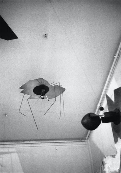 Takis, La Sculpture Telemagnetique de Takis at Galerie Iris Clert (1959).