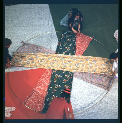 Tina Girouard, Pinwheel (1977). Performance. 60 min. © Estate of Tina Girouard, Artists Rights Society (ARS), New York.