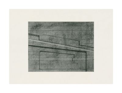 Seher Shah, Variations in Grey (2020–2021). Graphite dust and ink on ivory Russian paper. 21 x 29 cm.