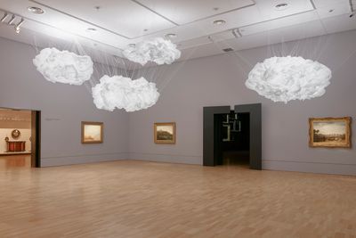 Cecilie Bendixen, Cloud formations collection (2020). Exhibition view: NGV Triennial 2020, NGV International, National Gallery of Victoria, Melbourne (19 December 2020–18 April 2021). © Cecilie Bendixen.