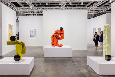 Sculptures by Carol Bove on view at David Zwirner, Art Basel in Hong Kong (29–31 March 2019). Courtesy Ocula. Photo: Charles Roussel.