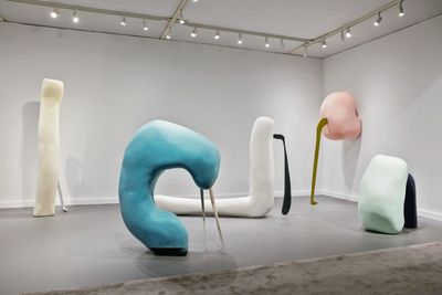 Works by Nairy Baghramian on view at Marian Goodman Gallery, ADAA, New York (28 February–4 March 2018).