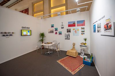 Exhibition view: Jaffat El Aqlam, UAE Now, Art Dubai, (21–23 March 2019). Courtesy Art Dubai. Photo: Photo Solutions. 