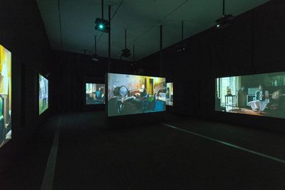 Ragnar Kjartansson, The Visitors (2012). Still. Nine-channel HD video projection. © Ragnar Kjartansson. Commissioned by the Migros Museum für Gegenwartskunst, Zurich. Photo: Elísabet Davids.