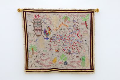 Cian Dayrit, Yuta Nagi Panaad (Promised Land) (2018). Tapestry. Courtesy the artist.