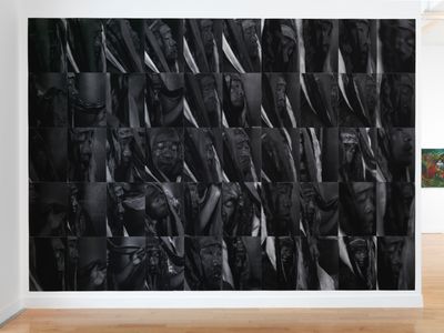 Algirdas Šeškus, Shaman (2012). Inkjet print. 60 × 42.9 cm. Exhibition view: documenta 14, Learning from Athens, Benaki Museum—Pireos Street Annexe, Athens (8 April–16 July 2017). Photo: Stathis Mamalakis.